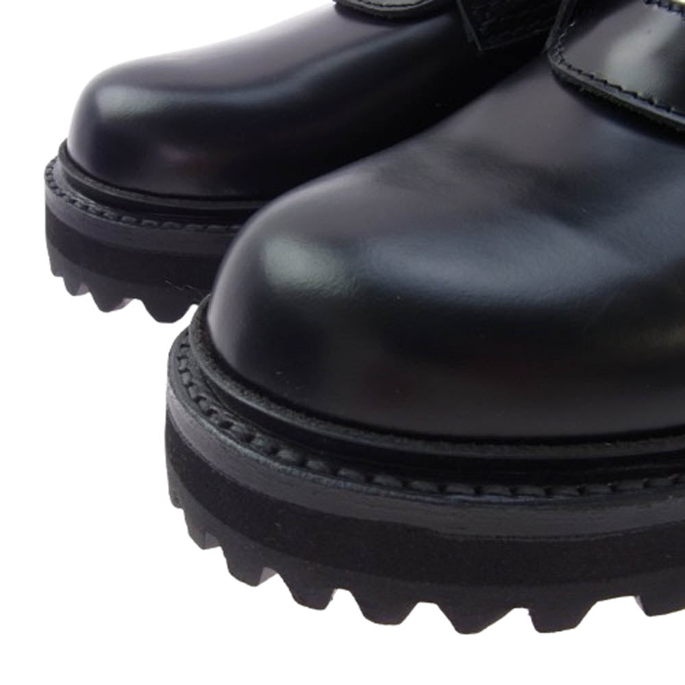 キッズラブゲイト TIM COMBAT BOOTS レースアップ レザー ビブラム ソール ブーツ ブラック系 8【極上美品】【中古】