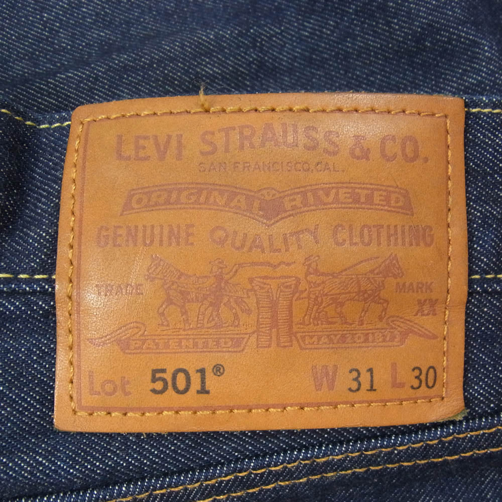 Levi's リーバイス 0022X-0000 SHRINK-TO-FIT 501 DENIM PANT ボタンフライ デニムパンツ インディゴブルー系 31【中古】