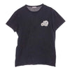 MONCLER モンクレール MAGLIA T-SHIRT ダブル ロゴ ワッペン 半袖 Ｔシャツ ブラック系 M【中古】