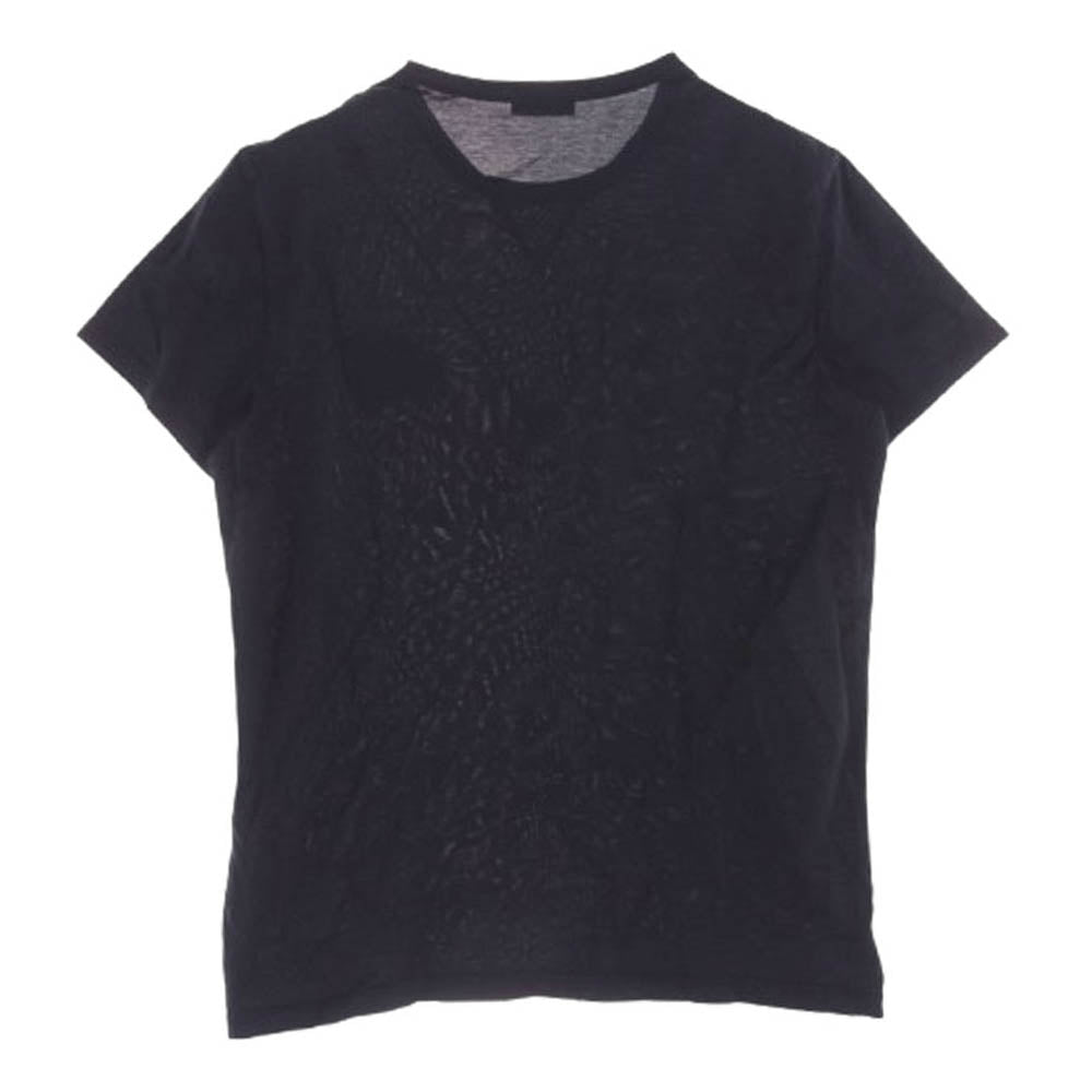 MONCLER モンクレール MAGLIA T-SHIRT ダブル ロゴ ワッペン 半袖 Ｔシャツ ブラック系 M【中古】