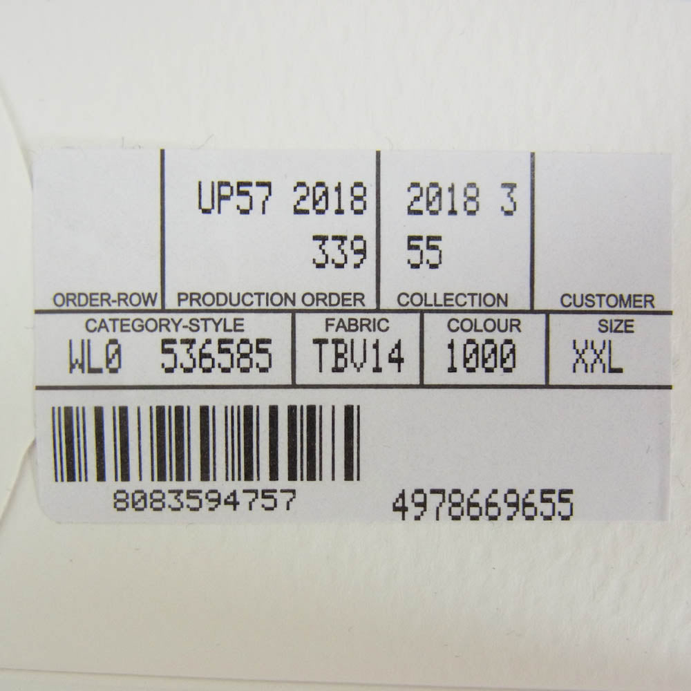 BALENCIAGA バレンシアガ 536585 TBV14 キャンペーンロゴ クルーネック スウェット ブラック系 XXL【極上美品】【中古】