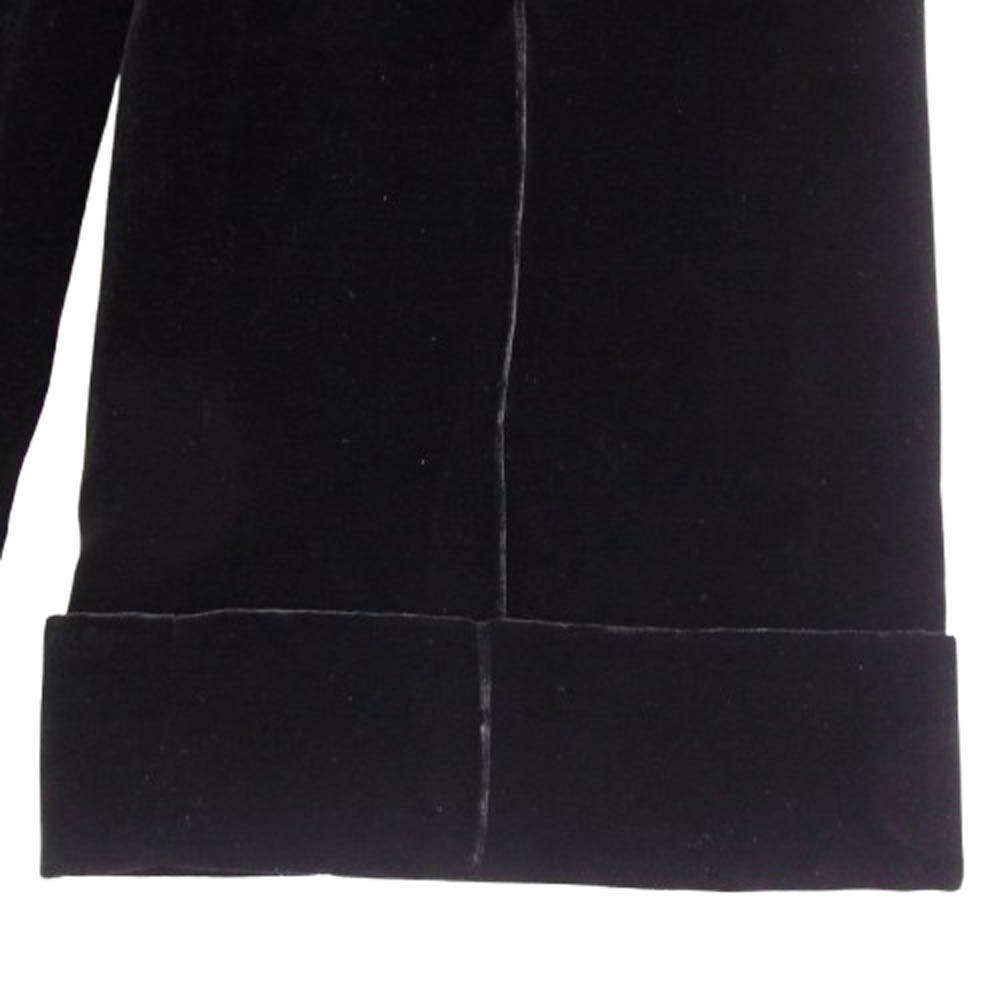 GUCCI グッチ 725971 ZAGN6 シルク混ベルベット ジャンプスーツ サロペット ブラック系 34【極上美品】【中古】