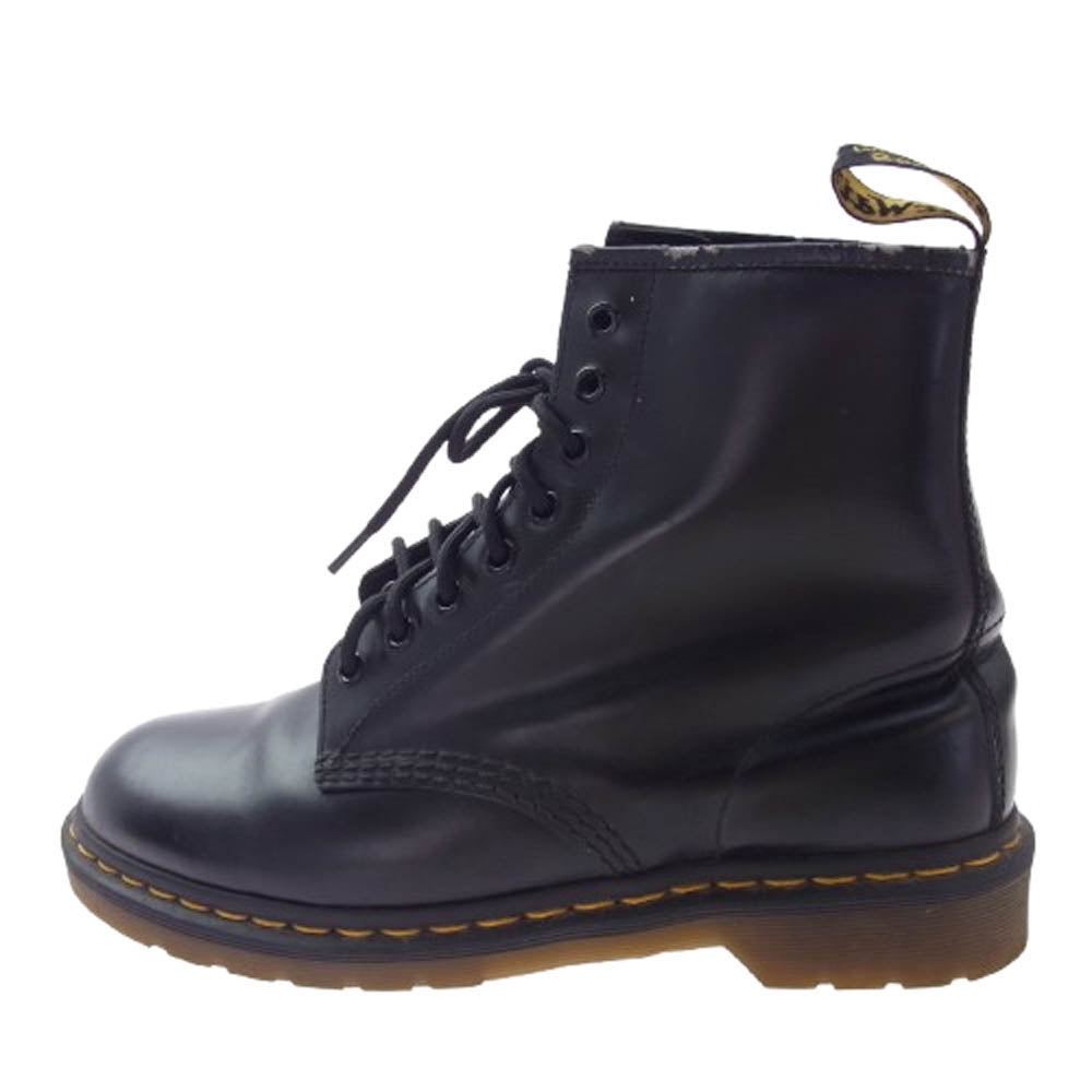 Dr.Martens ドクターマーチン AW006-KV03R 8ホール レザー レースアップ ショート ブーツ ブラック系 UK8【中古】