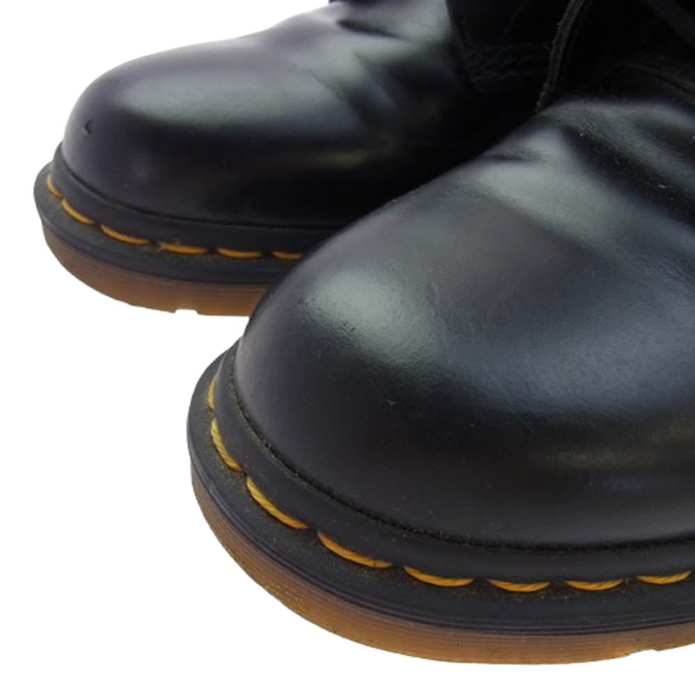Dr.Martens ドクターマーチン AW006-KV03R 8ホール レザー レースアップ ショート ブーツ ブラック系 UK8【中古】