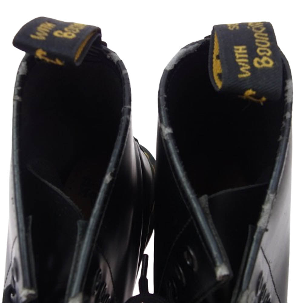 Dr.Martens ドクターマーチン AW006-KV03R 8ホール レザー レースアップ ショート ブーツ ブラック系 UK8【中古】