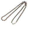 CHROME HEARTS クロムハーツ（原本無） PAPER CHAIN R18 ペーパーチェーン ネックレス 18インチ シルバー系【中古】