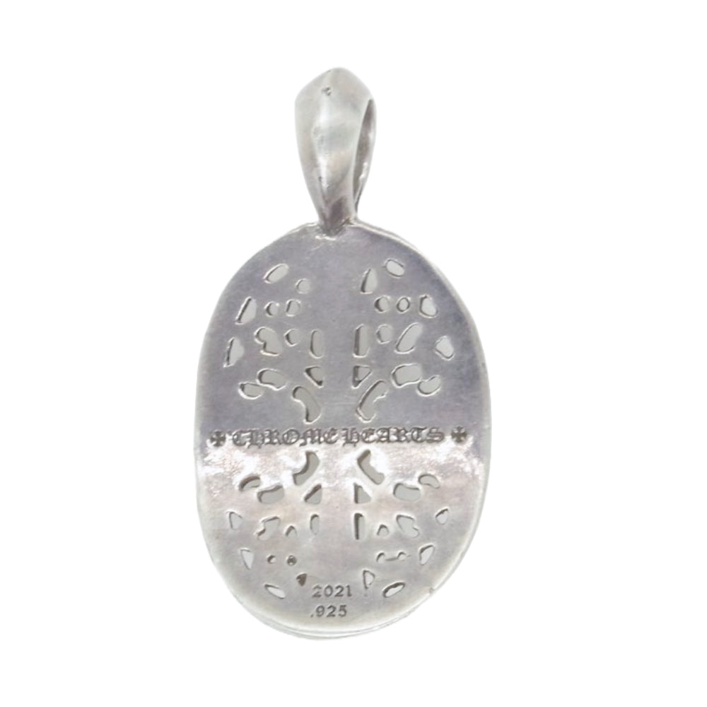 CHROME HEARTS クロムハーツ（原本無） TINY CLSC OVAL タイニー クラシック オーバル ペンダント ネックレス トップ シルバー系【中古】