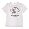 Buzz Rickson's バズリクソンズ PEANUTS スヌーピー USS.J.F ロゴ 半袖 Tシャツ ホワイト ホワイト系 S【中古】