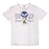 Buzz Rickson's バズリクソンズ PEANUTS スヌーピー USAF PEANUTS FLYERS プリント 半袖 Tシャツ ホワイト ホワイト系 S【中古】