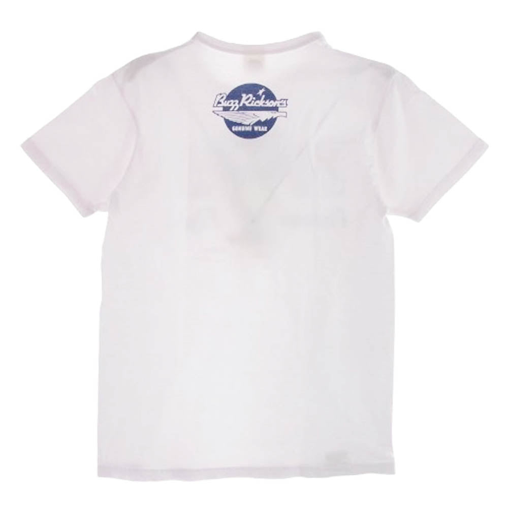 Buzz Rickson's バズリクソンズ PEANUTS スヌーピー USAF PEANUTS FLYERS プリント 半袖 Tシャツ ホワイト ホワイト系 S【中古】