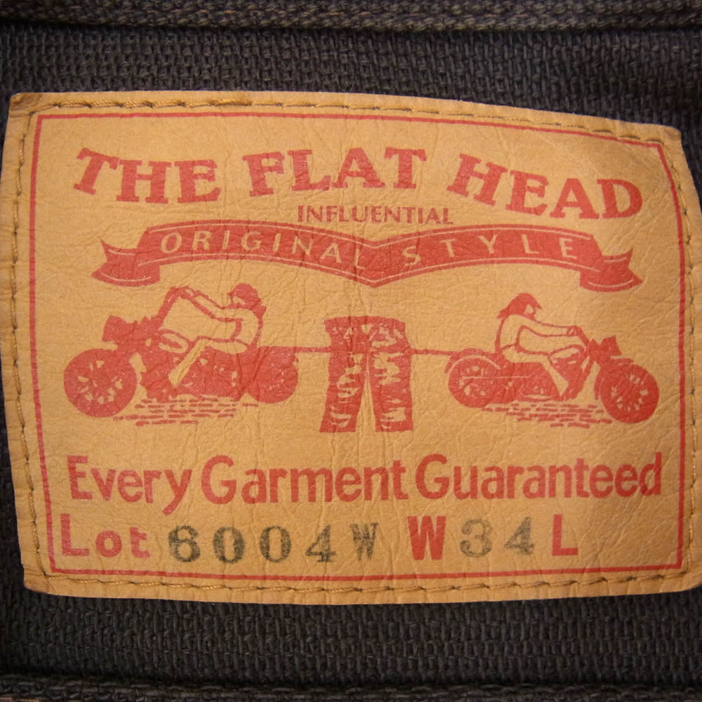 THE FLAT HEAD ザフラットヘッド 6004W 3rdタイプ トラッカー ピケ ジャケット ブラウン系 34【中古】