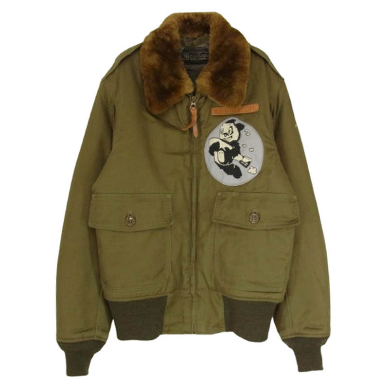 Buzz Rickson's バズリクソンズ BR13336 TYPE B-10 409th BOMB.SQ. Army Air Forces フライト ジャケット カーキ系 34【中古】