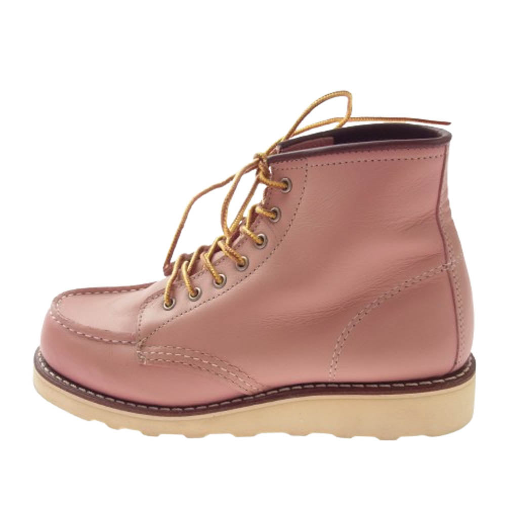 RED WING レッドウィング 3387 Classic Work Moc Toe クラシック モック トゥ ワーク ブーツ ピンク系 22.5cm【中古】