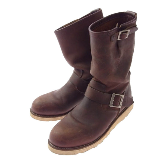 RED WING レッドウィング 2971 刺繍羽根タグ エンジニア ブーツ ブラウン系 9D【中古】