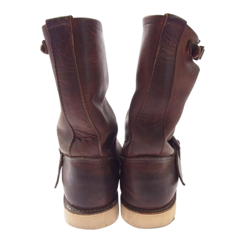 RED WING レッドウィング 2971 刺繍羽根タグ エンジニア ブーツ ブラウン系 9D【中古】