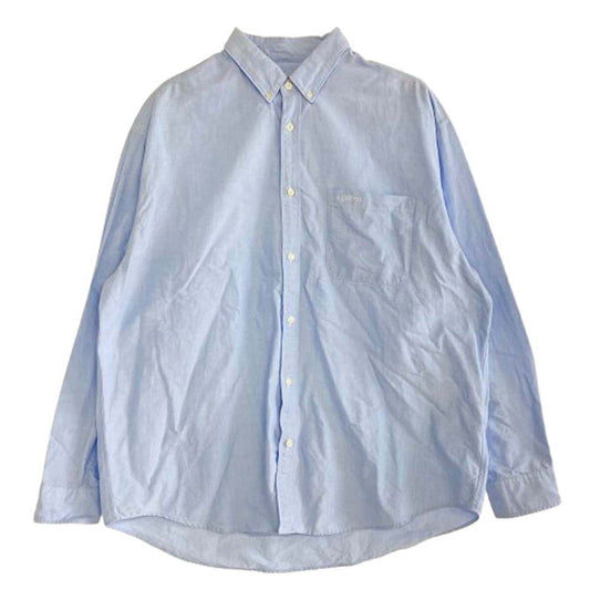 Supreme シュプリーム 23AW Loose Fit Oxford Shirt ルーズフィット オックスフォード ボタンダウン 長袖シャツ ライトブルー系 L【中古】
