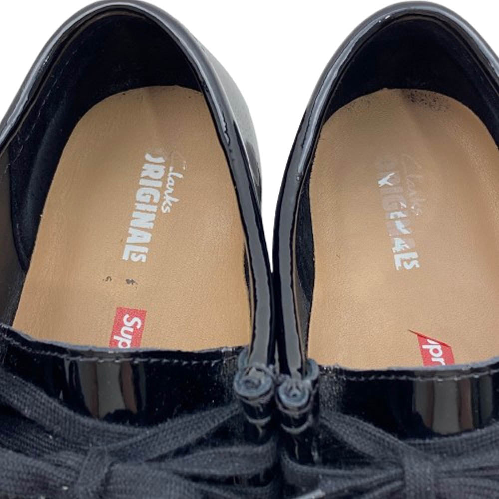 Supreme シュプリーム 24SS Patent Leather Wallabee パテントレザー ワラビー シューズ ブラック系 40【中古】