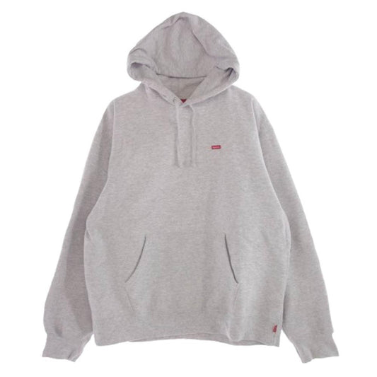 Supreme シュプリーム Small Box Hooded Sweatshirt スモール ボックスロゴ フーデッド スウェットシャツ プルオーバーパーカー グレー系 L【中古】
