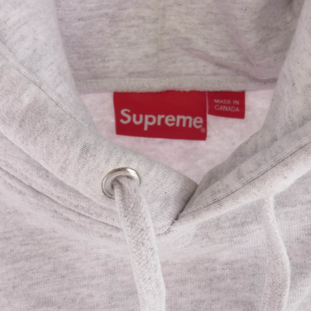 Supreme シュプリーム Small Box Hooded Sweatshirt スモール ボックスロゴ フーデッド スウェットシャツ プルオーバーパーカー グレー系 L【中古】