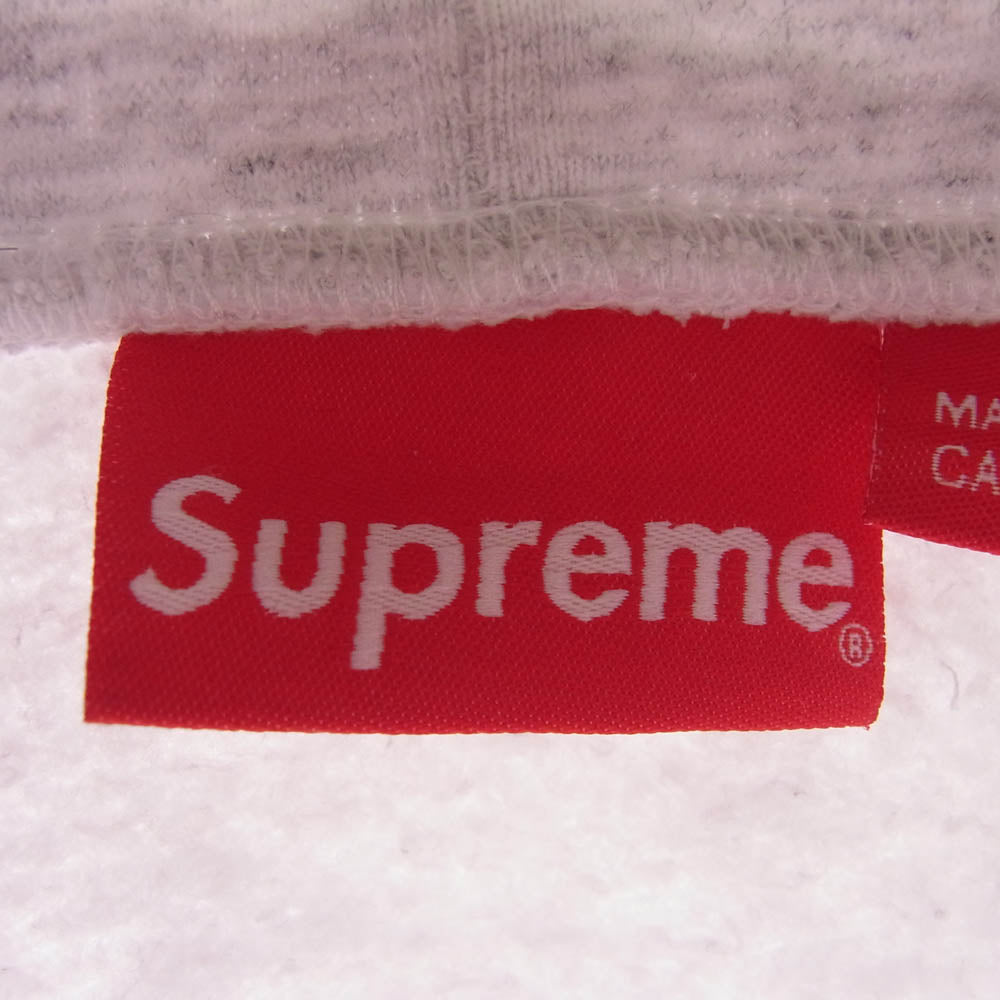 Supreme シュプリーム Small Box Hooded Sweatshirt スモール ボックスロゴ フーデッド スウェットシャツ プルオーバーパーカー グレー系 L【中古】
