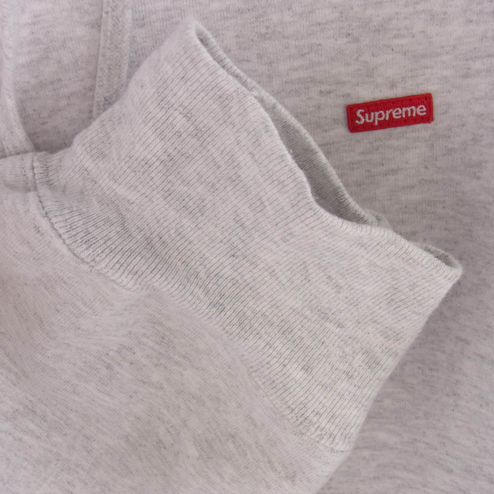 Supreme シュプリーム Small Box Hooded Sweatshirt スモール ボックスロゴ フーデッド スウェットシャツ プルオーバーパーカー グレー系 L【中古】