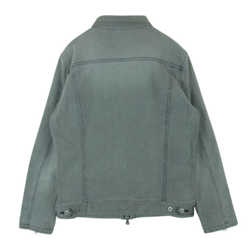 NO ID. ノーアイディ 846035-319B フルジップ デニム ジャケット コットン ポリウレタン 日本製 グレー系 3【中古】