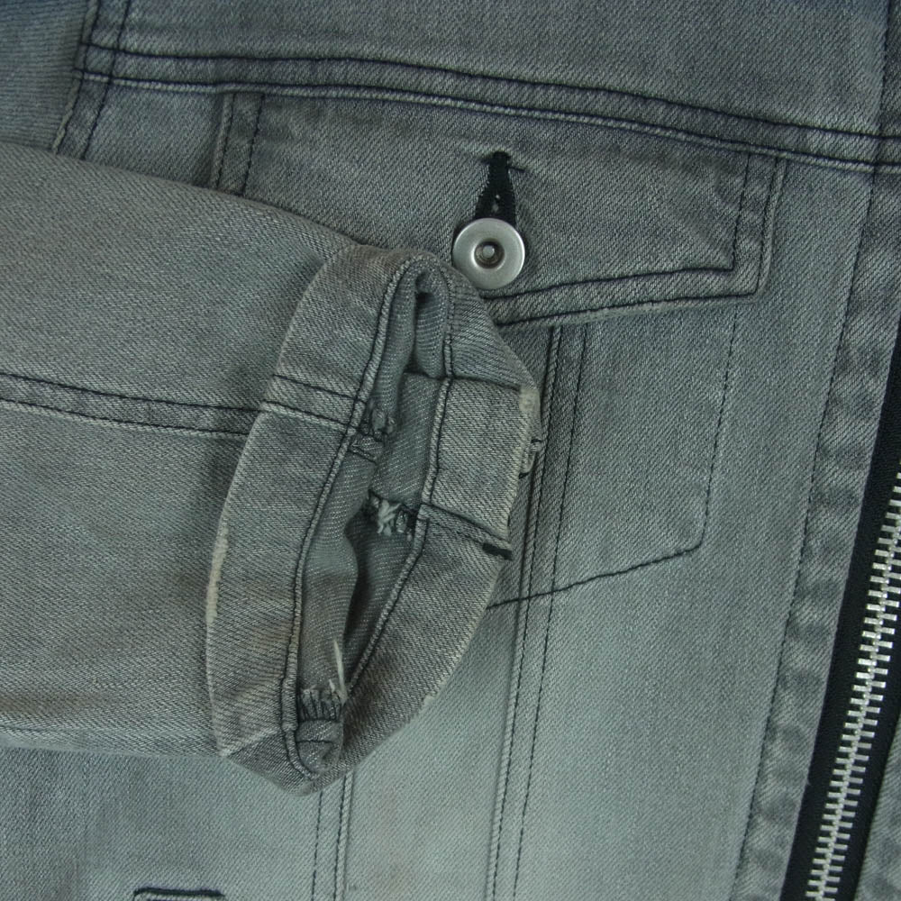 NO ID. ノーアイディ 846035-319B フルジップ デニム ジャケット コットン ポリウレタン 日本製 グレー系 3【中古】