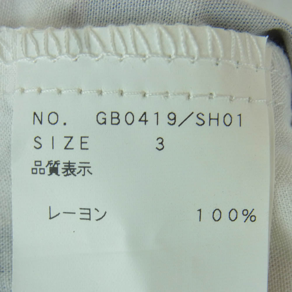 glamb グラム GB0419/SH01 CLUB SH 総柄 クラブ オープンカラー 長袖 シャツ ホワイト系 パープル系 ブルー系 3【中古】