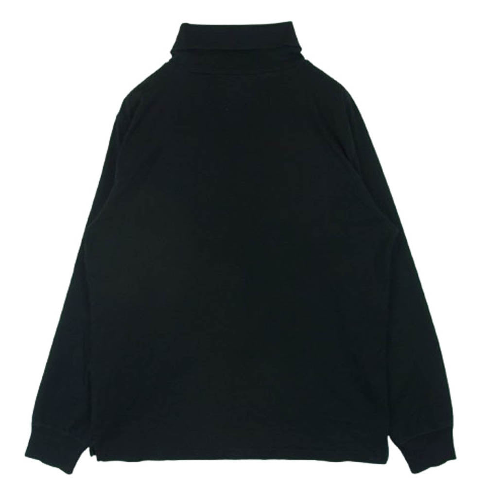 Paul Smith ポール・スミス レインボーゼブラ パッチ ハイネック タートルネック 長袖 カットソー ブラック系 L【中古】