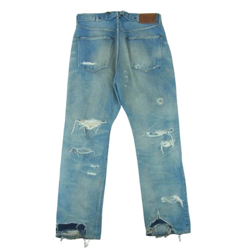 SWAGGER スワッガー SWGPTS-519 シンチバック ダメージ デニム パンツ 日本製 インディゴブルー系 34【中古】