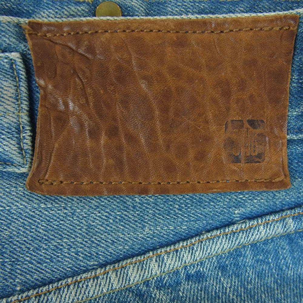 SWAGGER スワッガー SWGPTS-519 シンチバック ダメージ デニム パンツ 日本製 インディゴブルー系 34【中古】