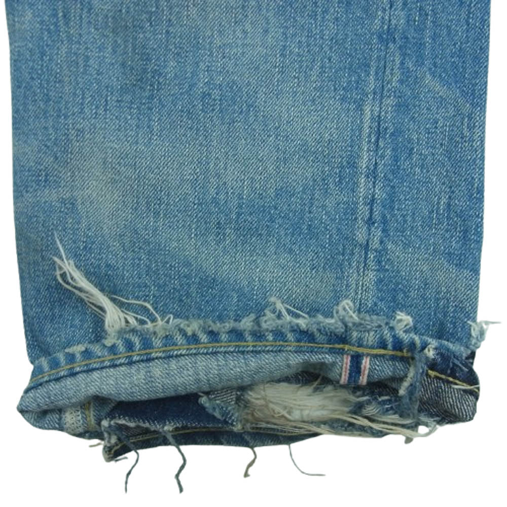 SWAGGER スワッガー SWGPTS-519 シンチバック ダメージ デニム パンツ 日本製 インディゴブルー系 34【中古】