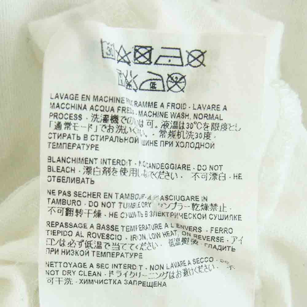 SAINT LAURENT サンローラン 480404 YB1HC ロゴプリント クルーネック 半袖 Tシャツ コットン イタリア製 ホワイト系 M【中古】