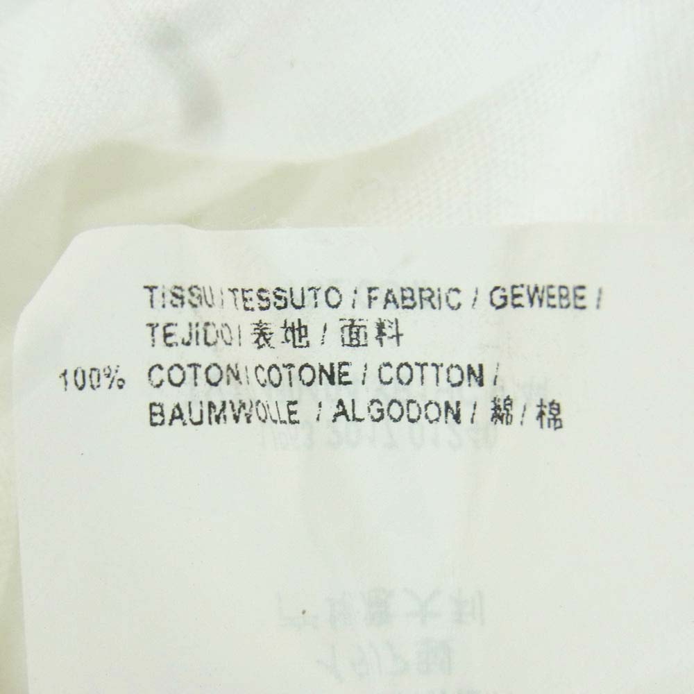 SAINT LAURENT サンローラン 480404 YB1HC ロゴプリント クルーネック 半袖 Tシャツ コットン イタリア製 ホワイト系 M【中古】