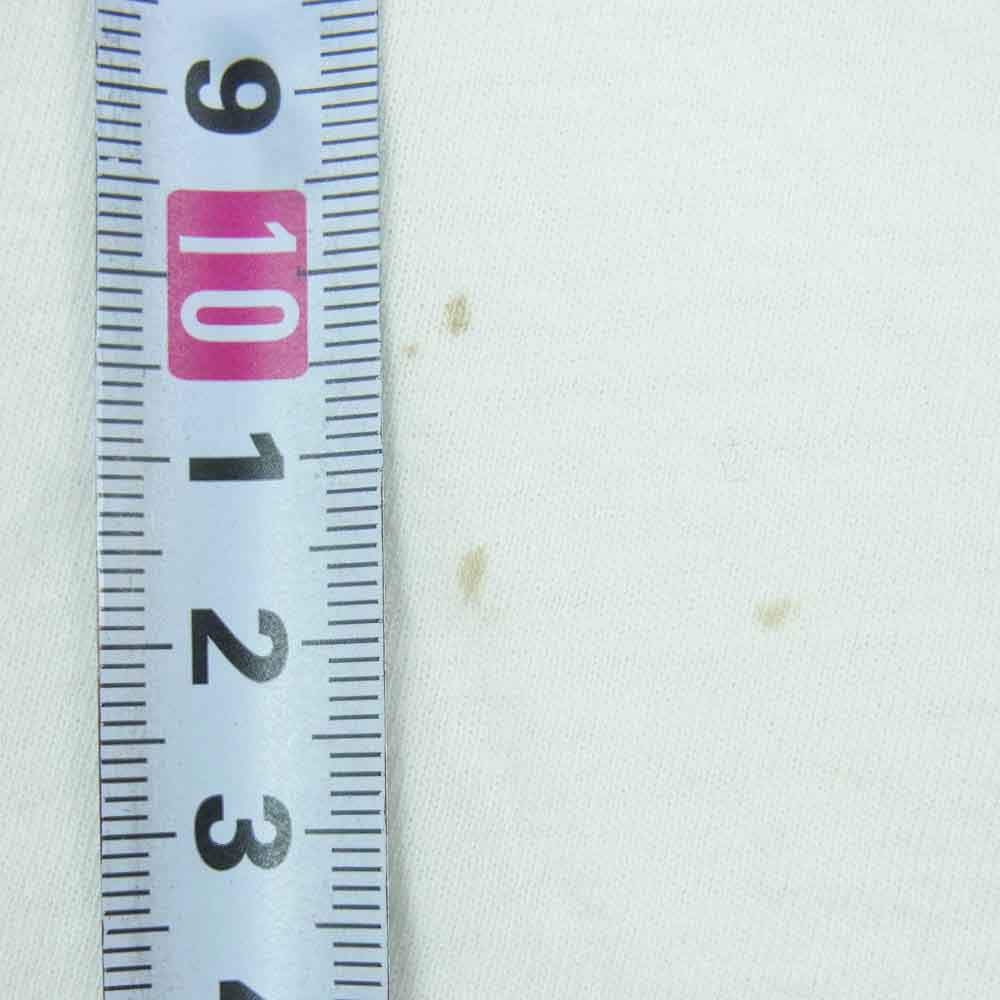 SAINT LAURENT サンローラン 480404 YB1HC ロゴプリント クルーネック 半袖 Tシャツ コットン イタリア製 ホワイト系 M【中古】