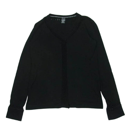 NUMBER(N)INE ナンバーナイン クークスタグ ジョージ期 編み込み ロングスリーブ カットソー 長袖 Tシャツ ロンT ブラック系 3【中古】