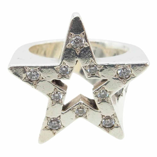 BANKROBBER バンクロバー MAGICALDESIGN マジカルデザイン STAR BRIGHT RING スターブライトリング シルバー950 シルバー系 21.5号【中古】