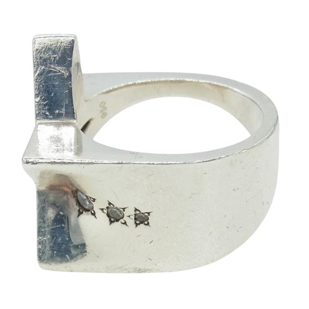 BANKROBBER バンクロバー MAGICALDESIGN マジカルデザイン STAR BRIGHT RING スターブライトリング シルバー950 シルバー系 21.5号【中古】