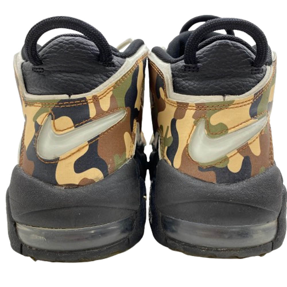 NIKE ナイキ CJ0930-001 AIR MORE UPTEMPO GS BLACK CAMO エア モア アップテンポ カモ スニーカー ブラック系 23.5cm【中古】