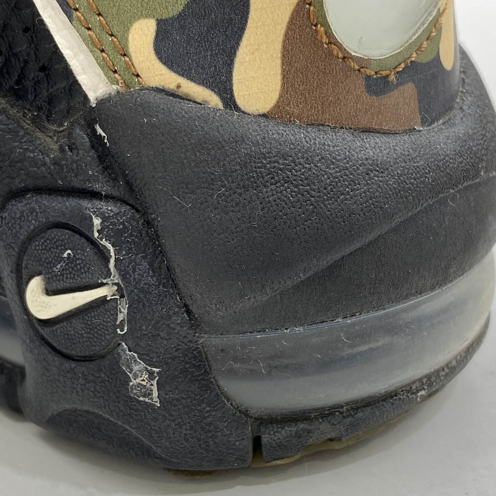 NIKE ナイキ CJ0930-001 AIR MORE UPTEMPO GS BLACK CAMO エア モア アップテンポ カモ スニーカー ブラック系 23.5cm【中古】