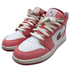 NIKE AIR JORDAN ナイキ ジョーダン DQ8423-616 GS Air Jordan 1 Mid Coral Chalk AJ1 エアジョーダン ミッド スニーカー ピンク系 23.5cm【中古】
