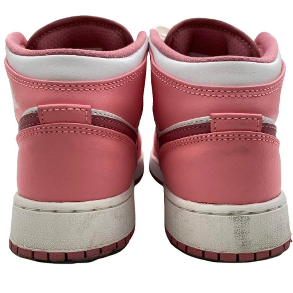 NIKE AIR JORDAN ナイキ ジョーダン DQ8423-616 GS Air Jordan 1 Mid Coral Chalk AJ1 エアジョーダン ミッド スニーカー ピンク系 23.5cm【中古】