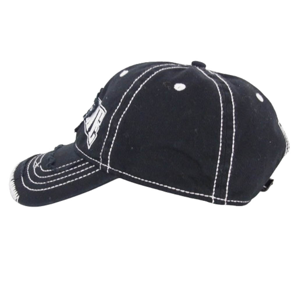 Supreme シュプリーム 21AW × True Religion トゥルーレリジョン 6-Panel 6パネル ロゴ刺繍 ラインストーン キャップ 帽子 ブラック系【中古】