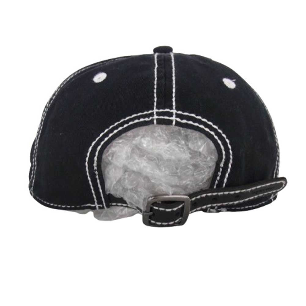 Supreme シュプリーム 21AW × True Religion トゥルーレリジョン 6-Panel 6パネル ロゴ刺繍 ラインストーン キャップ 帽子 ブラック系【中古】