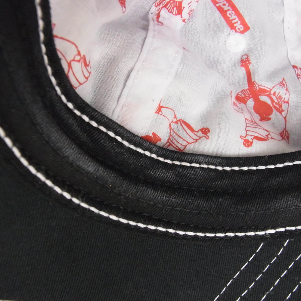 Supreme シュプリーム 21AW × True Religion トゥルーレリジョン 6-Panel 6パネル ロゴ刺繍 ラインストーン キャップ 帽子 ブラック系【中古】