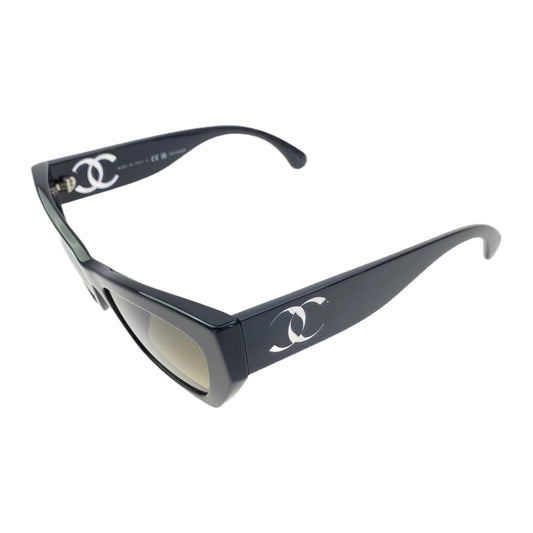 CHANEL シャネル ココマーク シェイプ グラデーション サングラス アイウェア ブラック系 54□17　140【中古】