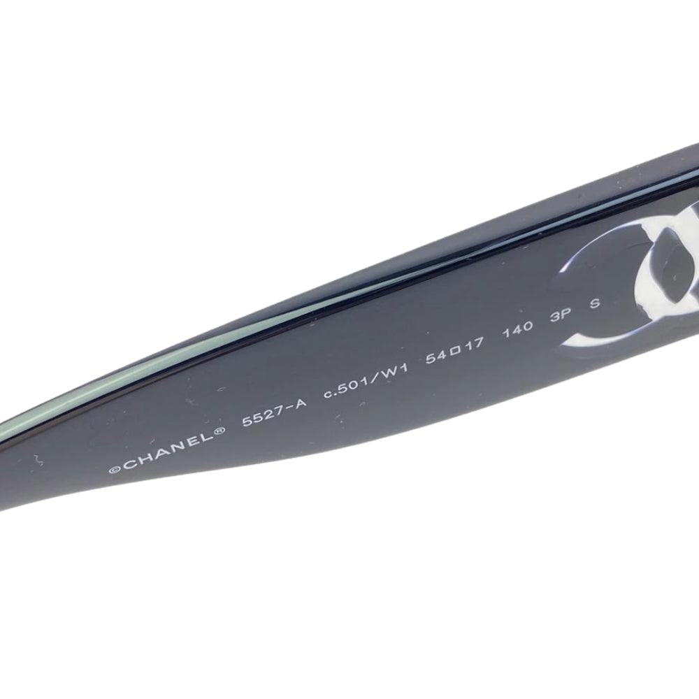CHANEL シャネル ココマーク シェイプ グラデーション サングラス アイウェア ブラック系 54□17　140【中古】
