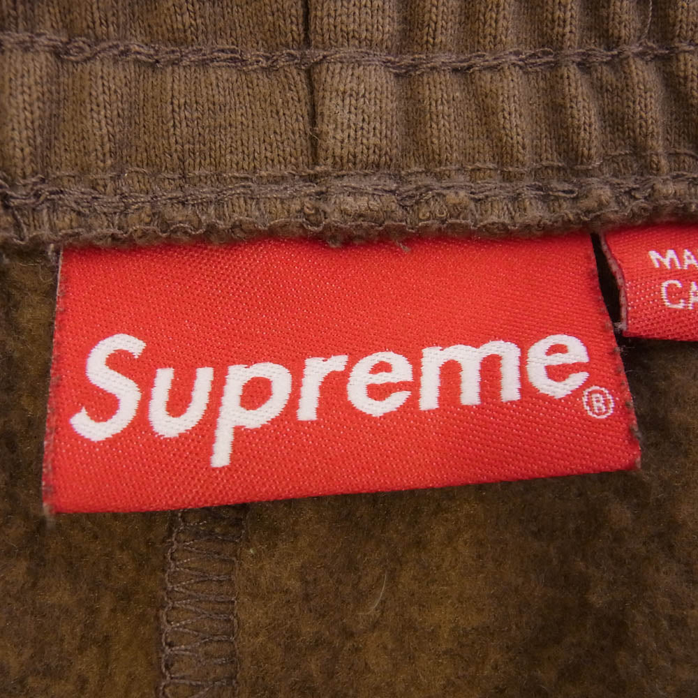 Supreme シュプリーム 22SS SMALL BOX LOGO SWEAT SHORT スモール ボックス スウェット ショート パンツ ブラウン系 M【中古】