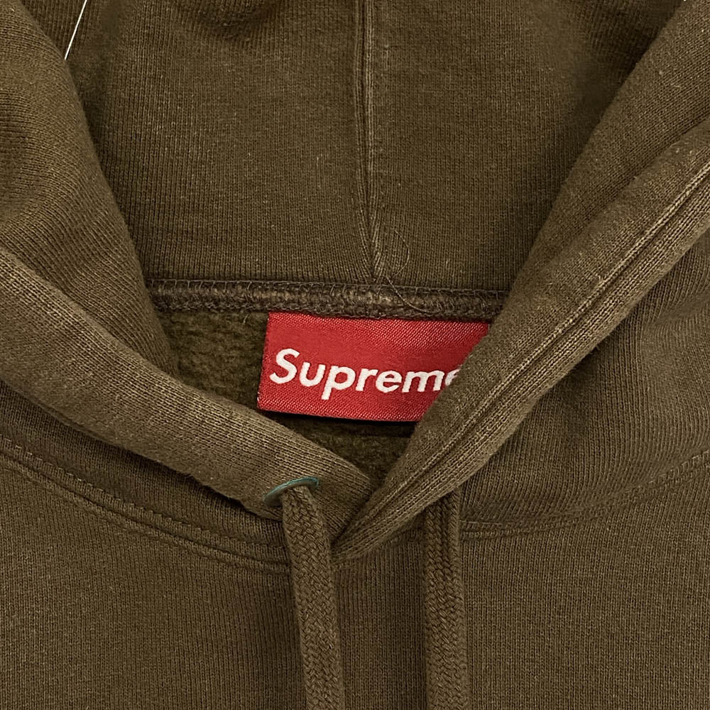 Supreme シュプリーム 22SS SMALL BOX LOGO SWEAT SHIRT スモールボックス フーディ スウェット パーカー ブラウン系 L【中古】
