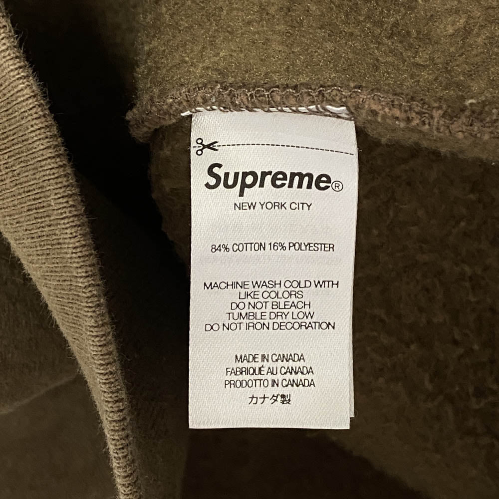 Supreme シュプリーム 22SS SMALL BOX LOGO SWEAT SHIRT スモールボックス フーディ スウェット パーカー ブラウン系 L【中古】